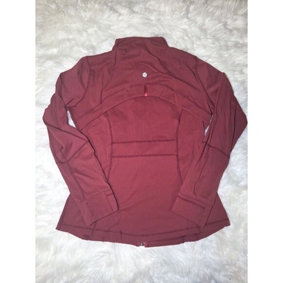 Lululemon Burgundy Define Jacket Gold Zipper Size 12 - Picture 2 of 10